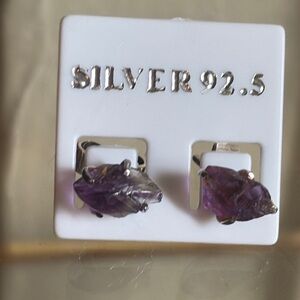 Sterling Silver Amethyst Earrings